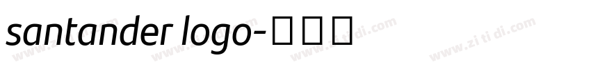 santander logo字体转换